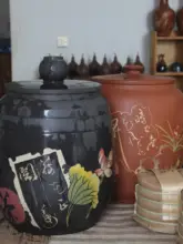 茶葉収納用手作り紫陶茶缸【防潮密封・2000g・15kg対応】