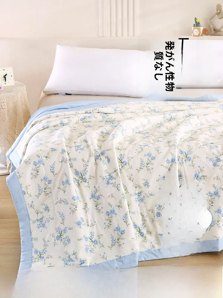 新疆綿使用の全棉エアコン用夏用クーラーケット：高透气性と抗菌機能を備えた涼しい睡眠環境の実現