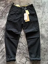 アメリカンスタイルの多ポケットキャンバスコットン作業パンツ【フィット・ストレートレッグ・カジュアル】