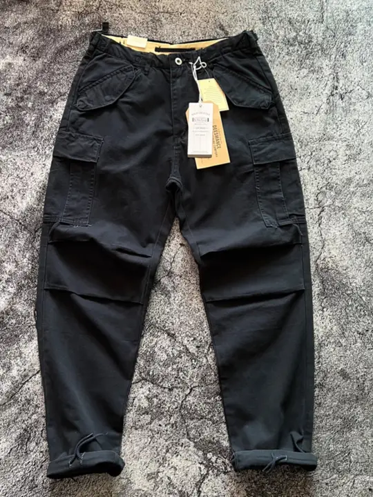 アメリカンスタイルの多ポケットキャンバスコットン作業パンツ【フィット・ストレートレッグ・カジュアル】