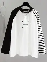 肩落ちデザインの長袖Tシャツ【ゆったりシルエット・中長丈・夏用】
