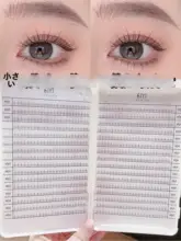 EIYI 自然風 仮睫毛 384束 大容量 ブラック