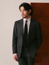 洗えるしわになりにくい ビジネススーツ【メンズ・正装・結婚式対応・三点セット】（セットアップ対応）
