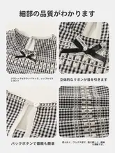 格子柄の子供用夏ワンピース【肩ひもデザイン・かわいいスタイル】