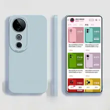 vivoS19用液体シリコンケース【全包・衝撃吸収・シンプルデザイン・男女兼用】