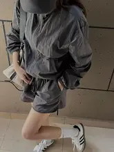 夏のカジュアルスポーツウェア【軽量・防晒・立襟・ショートパンツ】（セットアップ対応）