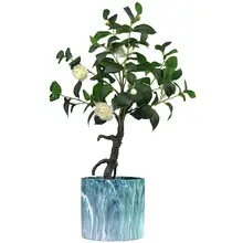 高級感ある山茶花のフェイクフラワー【インテリア装飾用・リビング・ダイニングに最適】