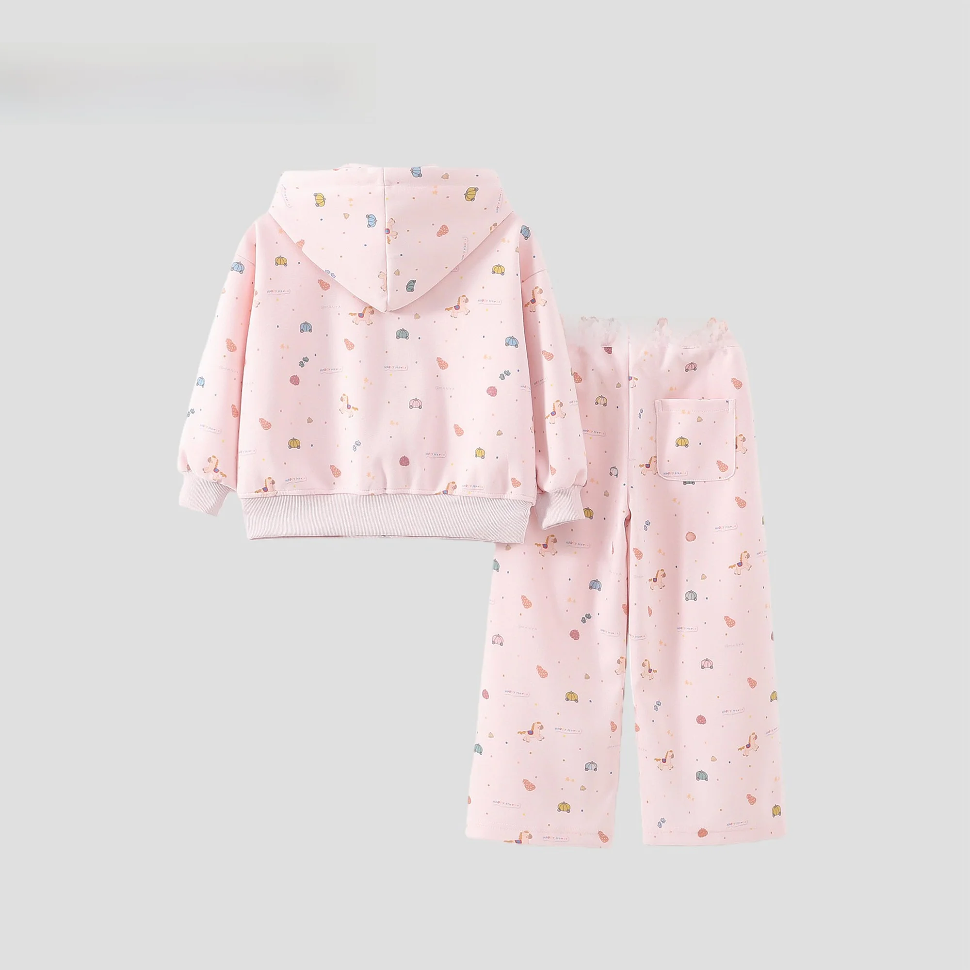 女の子用春秋向けアニメプリントファッションセットアップ：可愛い・おしゃれな日常スタイルの実用性とデザイン解析