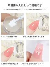 シリコン転写スタンプ ダブルヘッド ネイル印刷パターン 練習テンプレート ネイルサロンツール