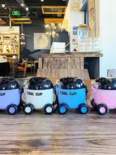 可愛いカートンデザイン！子供用水筒【ストロー付き・幼稚園・学校用】