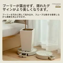 厚手プラスチック製花鉢トレー【キャスター付き・水受けトレー・移動便利】