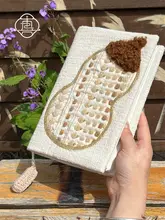 可愛い刺繍入り手帳カバー【A5/A6対応・ハンドメイド・日記用】