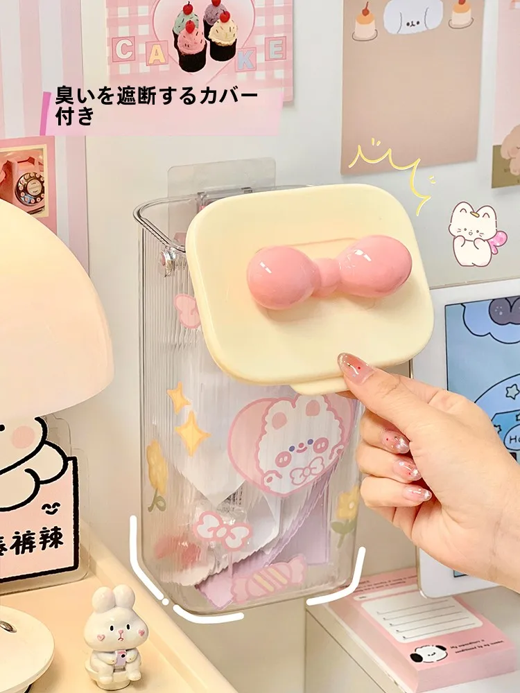 ミニ壁掛けゴミ箱：シンプルなデスク収納で効率的なオフィス環境を実現