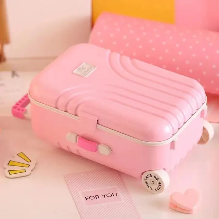 旅行箱デザインのDIYジュエリーボックス【貯金箱・女の子へのギフト】