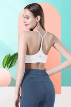 春用ヨガブラトップ【胸パッド付き・美背デザイン・スポーツ用・セクシー】