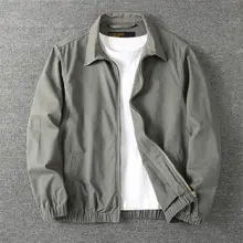 秋季用 アメリカンビジネスカジュアル メンズ翻領ジャケット【アウトドア作業服・水洗い可能・コットン素材】