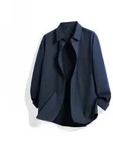 フランネル長袖シャツ【秋用・コットン・作業服スタイル・メンズ・ヴィンテージデザイン】