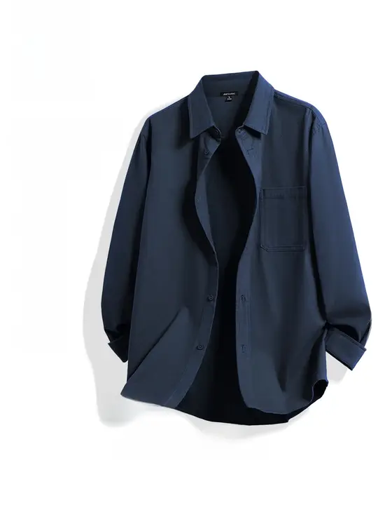 フランネル長袖シャツ【秋用・コットン・作業服スタイル・メンズ・ヴィンテージデザイン】