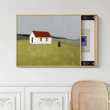 フランス風 モダンリビング用電気メーター箱装飾画【北欧デザイン・シンプル・レトロ】