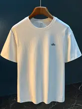 極上の柔らかさ！ミニマル刺繍白Tシャツ【メンズ・夏用・ゆったりフィット・ショートスリーブ】