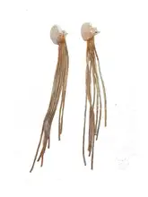 PERSTA ヴィンテージバロックパールフリンジイヤリング【スタイリッシュ・デイリーアクセサリー】