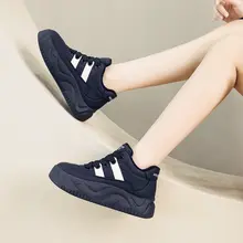 真皮加绒の冬用ブーツ【韓国風・厚底・温かい・高トップ】