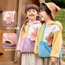秋用ベビーコート【抗静電気・両面フリース・フード付き・男の子用】
