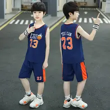 男の子用バスケットボールウェア【夏用・薄手・速乾性・タンクトップ・パンツ】（セットアップ対応）