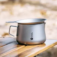 アウトドア用純チタン旅行茶器【分茶器・功夫茶具・家庭用】