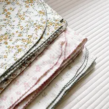 肌触りの良い4層ガーゼ赤ちゃん用ブランケット【全棉・昼寝用・フラワープリント・夏用薄手】