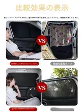 車用プライバシーサンシェード【サイドウィンドウ用・遮光効果】