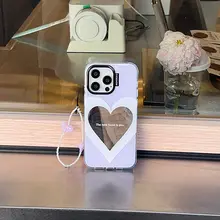 美しいミラー仕上げのスマホケース【ストラップ付き・iPhone対応・女性向け・夏用】