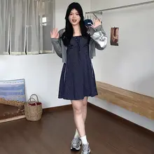 大きいサイズのフラワープリントキャミソールワンピースとカーディガンの夏用コー  ディネート（セットアップ対応）