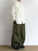 JOYZONE メンズ秋冬用 カジュアルワイドレッグパンツ【フィット・ドローストリング・作業用】