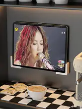 タブレットスタンド スマホスタンド 収納棚 マグネット式 壁掛け 有孔ボード ホーローボード 冷蔵庫 一人暮らし 省スペース