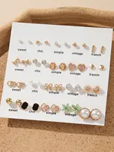 小ぶりなデザインのパール付きピアス【925銀製・ダイヤモンド装飾】