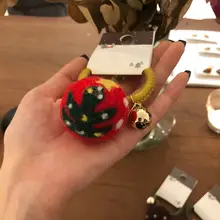 クリスマス 毛糸ヘアゴム【フェルト製・立体トナカイ・雪だるま・雪の結晶デザイン・かわいいヘアアクセサリー】