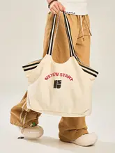 トートバッグ ワンショルダー 刺繍ロゴ デイリー 通勤 「NST」