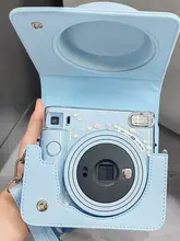 富士instax Square 1用カメラケース【レトロデザイン・保護カバー付き・ショルダーストラップ】