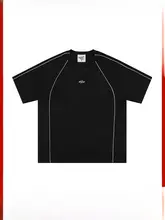 Tシャツ メンズ 五分袖 スエード調 リフレクター デコンストラクション アメリカンスタイル ストリート ルーズ