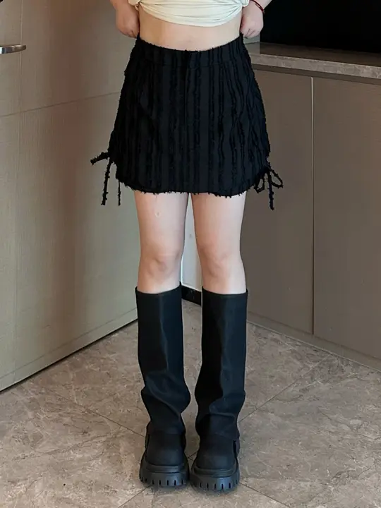 高腰スカンツ【春秋向け・大きいサイズ・体型カバー・オシャレ】（セットアップ対応）