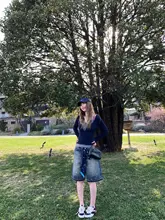 手作りダメージ加工デニムワイドパンツ【女性用・ストレートシルエット・おしゃれ】（セットアップ対応）
