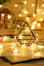 アウトドアキャンプ用LEDカラフルライト【星型・雰囲気を演出するストリングライト・絡まり防止】