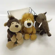 かわいい動物のぬいぐるみ【ライオン・キツネ・サル・ゾウ・安心抱き枕】