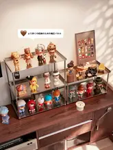 卓上 フィギュア 展示ラック ステンレス 高級感 多段 大容量 ブラインドボックス ディスプレイケース 置物