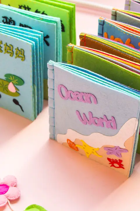 フェルト DIY 手作り布絵本キット【幼児向け・早期教育・ストーリー布絵本】
