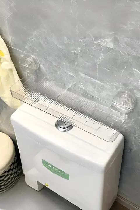 トイレ上部用吸盤式収納ラック【衛生用品収納・トイレ収納】