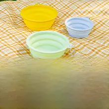 折りたたみ式ペット用水入れと食器セット【携帯便利・犬猫兼用・アウトドア用】