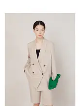 麻混素材の軽量ジャケット【通勤・・ゆったりフィット】（セットアップ対応）