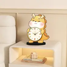 カートゥーンデザインのデスククロック【静音・インテリア飾り・リビング用】